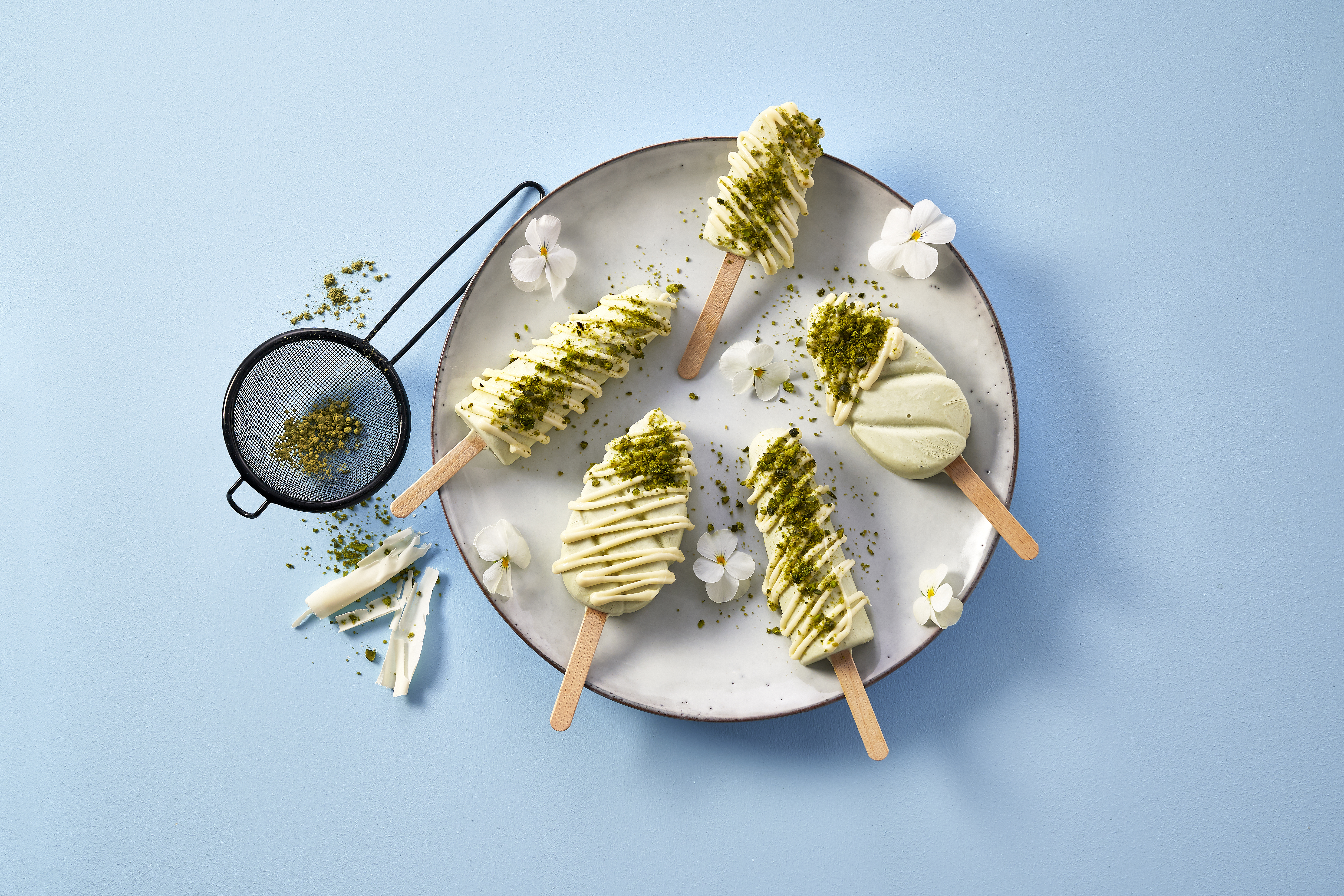 Matcha-Eis mit Skyr
