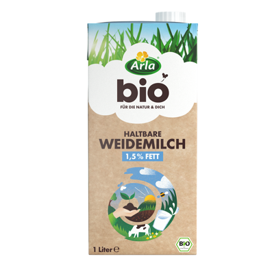 Arla® Bio Weidemilch haltbar 1,5% 1 liter
