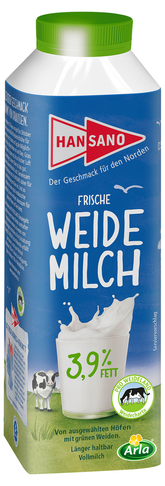 Frische Weidemilch 3,9% 500ml