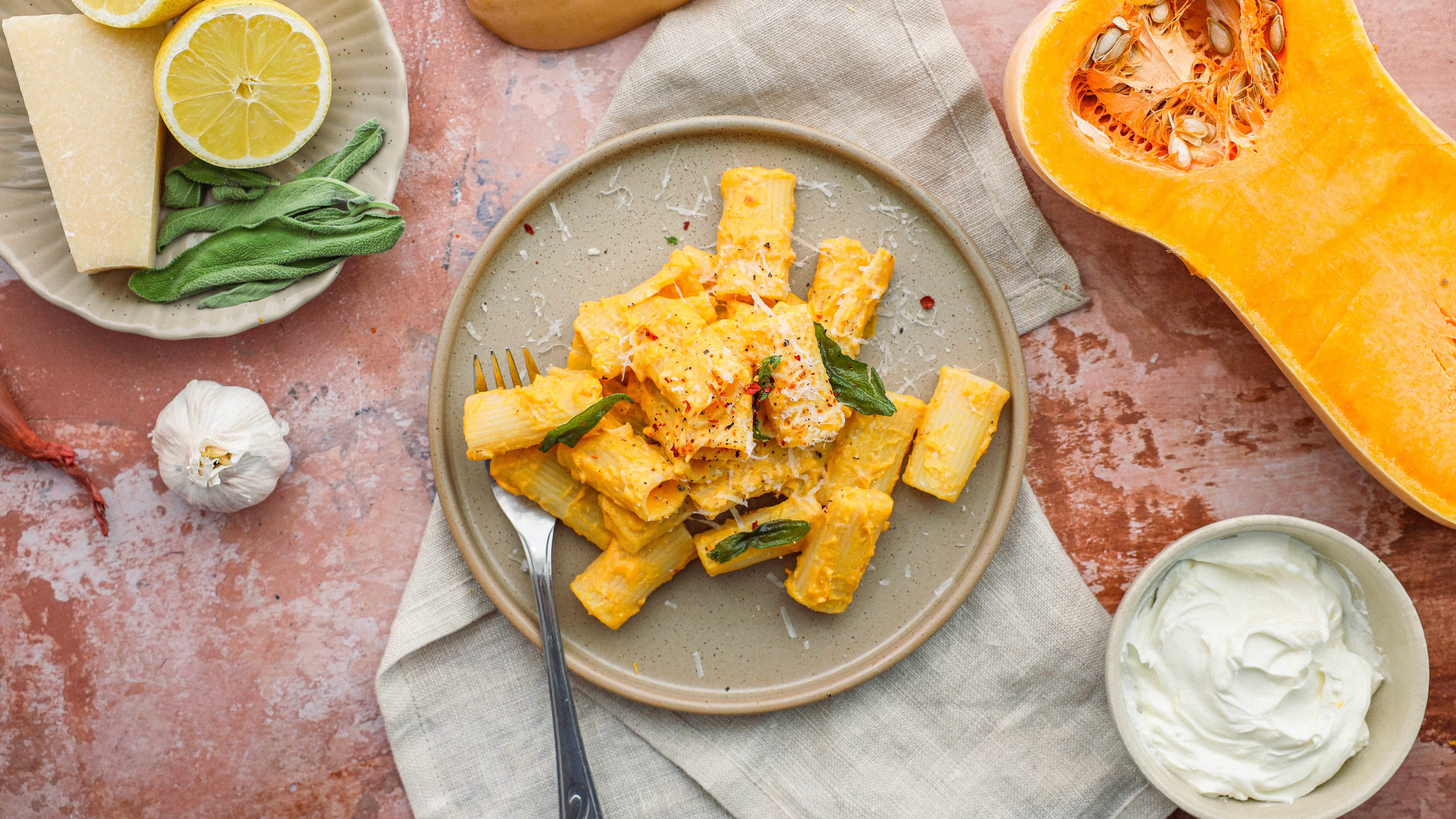 Kürbis Pasta